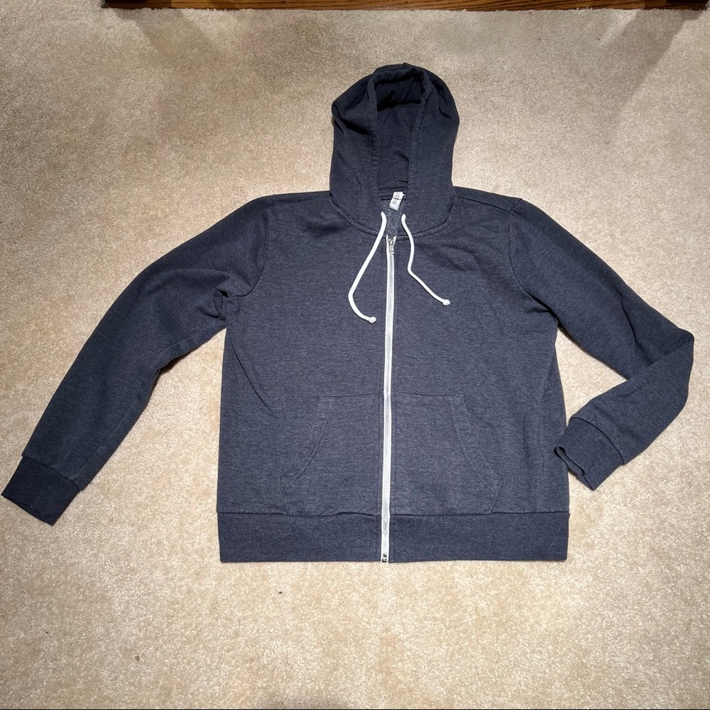 Blue/Gray Zip Up Hoodie
